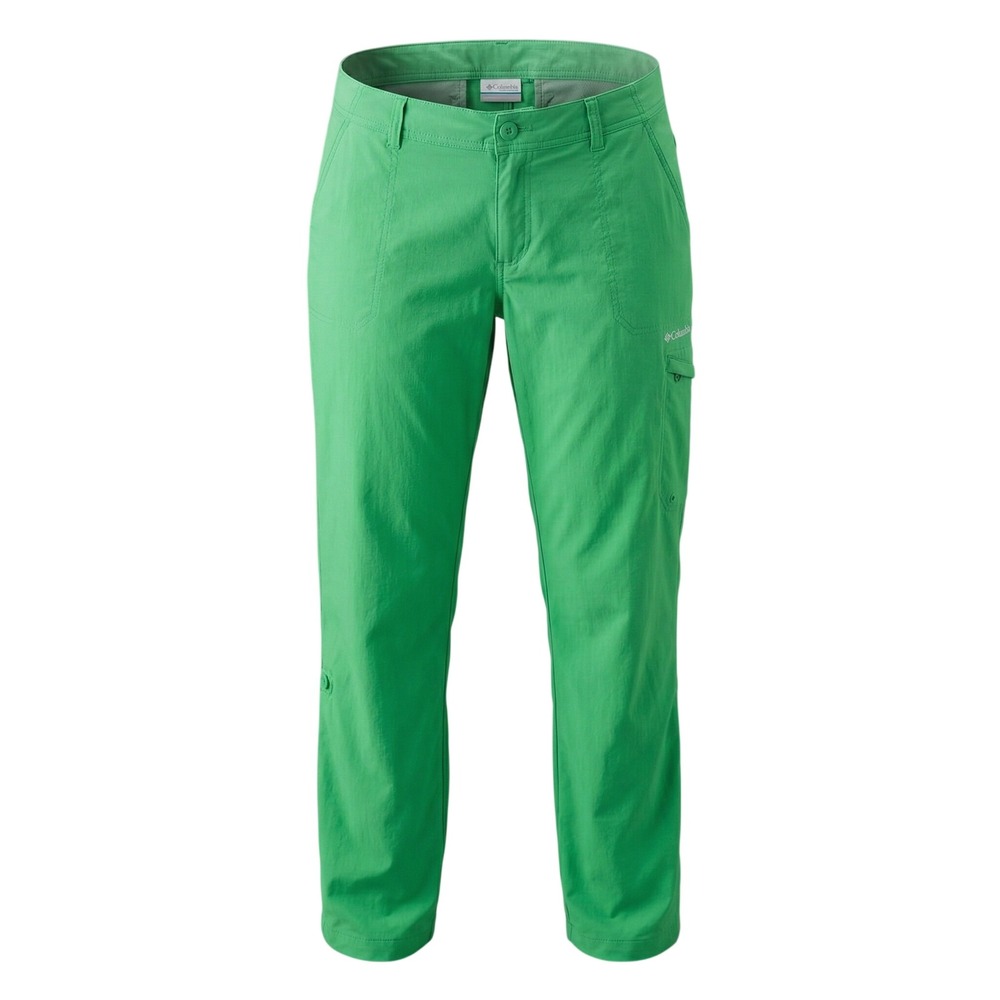 Columbia PFG Women's Omni-Shade Roll-Up Fishing Pants Green Size 16 Regular